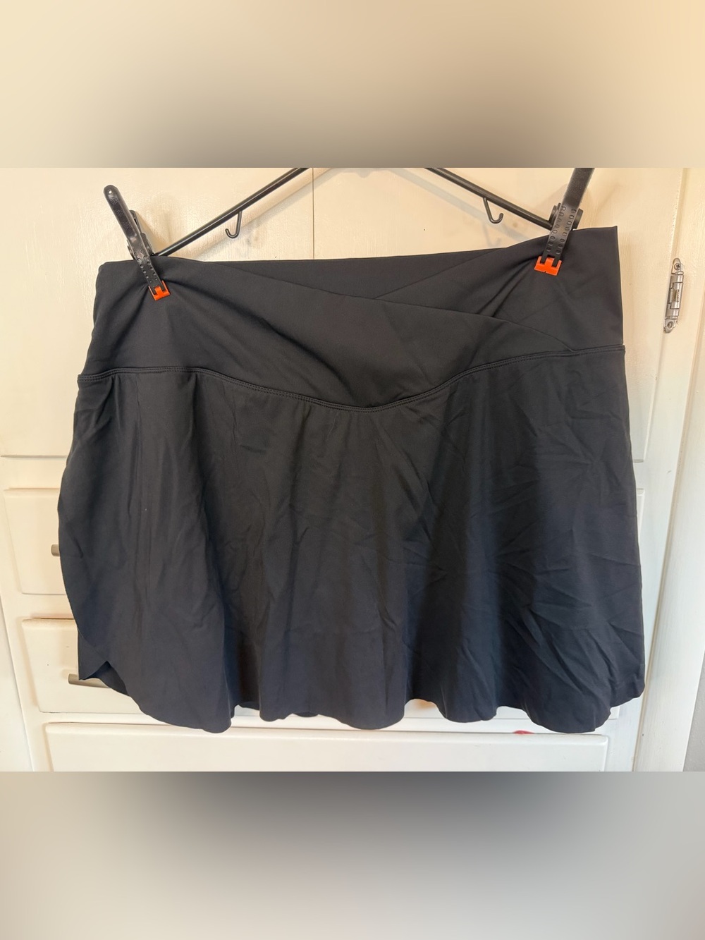 Halara Plus Size 3X Black Crossover Pleated Skort Tennis Athletic Skirt